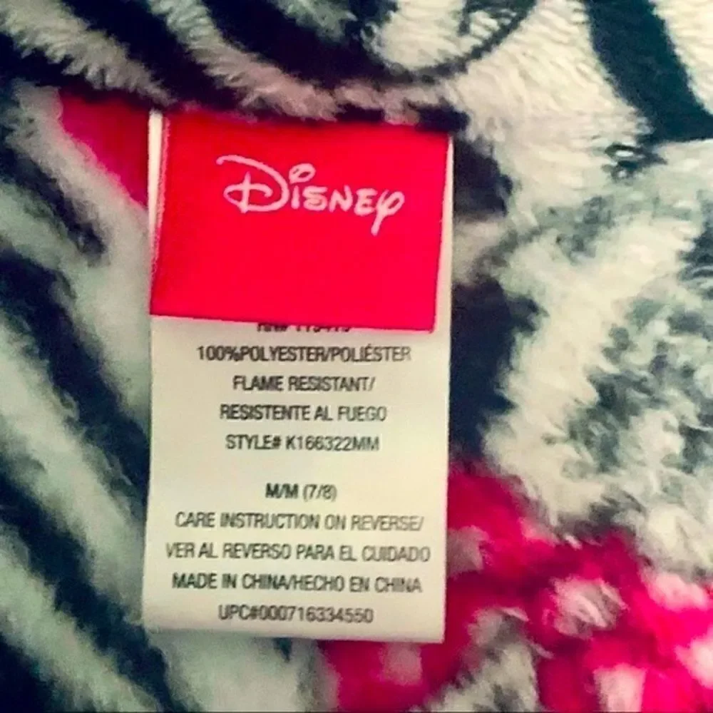 Disney Minnie Mouse Fuzzy Robe Size M/M 7/8